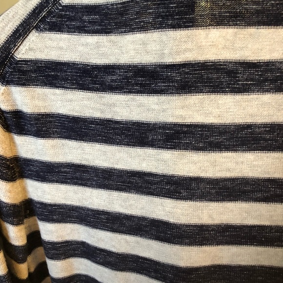 Men’s Cremieux size L sweater V-neck stripe - Picture 3 of 5